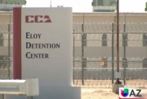 El centro de Detención de Inmigrantes en Arizona, Estados unidos.