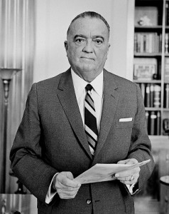J Edgar Hoover,  fundador del FBI y hombre temido en los EE UU.