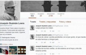 La cuenta de "El Chapo Guzmán" en Twitter esta activa desde junio de  2012.