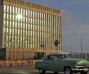 En este edificio estará la sede de la embajada de Estados Unidos en la Havana, Cuba. 