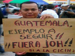 Las movilizaciones de las antorchas en Honduras están siendo inspiradas por Gautemala.