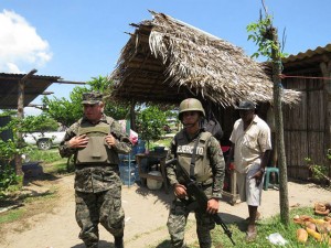 Las comunidades garífunas están militarizadas