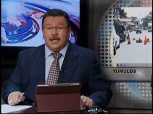 Oscar Kilgore presentador de noticias en canal 6 de San Pedro Sula.
