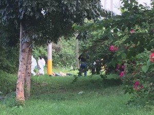 Aquí fueron encontrados ejecutados los cuatro  jóvenes, en la zona norte de Honduras.