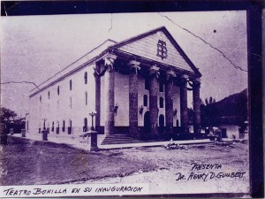 Así lucía el Teatro Manuel Bonilla el año de su inauguración en septiembre de 1915.