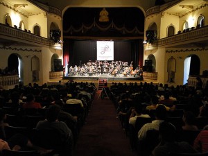 Concierto de la Orquesta Sinfonica Nacional en el Teatro Manuel Bonilla.