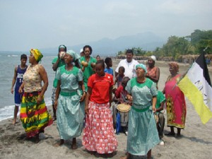 Garifunas de Masca, municipio de Omoa, departamento de Cortés en el caribe hondureño