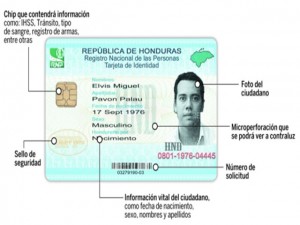 Así sera la nueva identidad en Honduras.