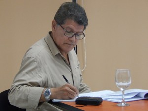El periodista Gustavo Palencia