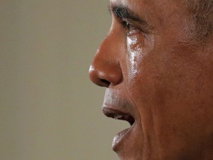 No es la primera vez que la emotividad invade a Barack Obama.