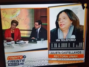 La acusación contra Julieta Castellanos se verificó en el programa Frente a Frente.