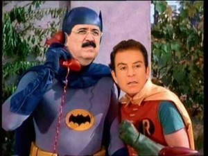 Los legendarios Batman y Robin interpretados por Mel Zelaya y Salvador Nasralla es de las ultimas creaciones