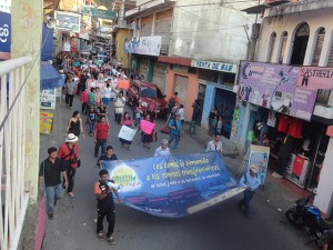 La caravana a su paso por Guatemala