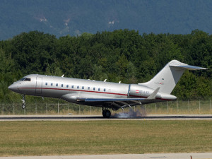 Este es el lujoso Jet que trasladó al presidente Hernández de Tegucigalpa a Europa.