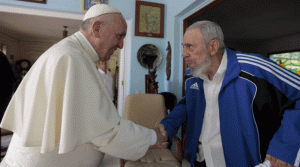 El Papa Francisco se reunió con el expresidente y l´líder de la revolución cubana, Fidel Caastro 