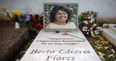 OACNUDH reitera responsabilidad del Estado en profundizar investigación por el asesinato de Berta Cáceres