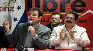 Manuel Zelaya y Salvador Nasralla
