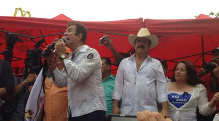 Mel Zelaya y Salvador Nasralla