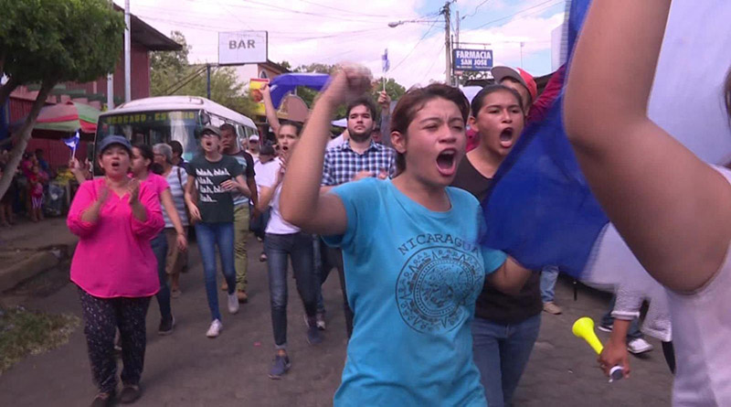 Más de cien mil personas forzadas a huir de Nicaragua