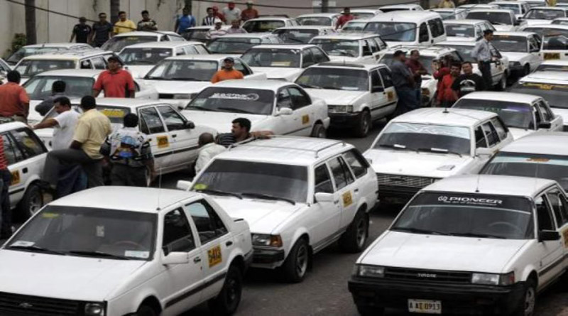 Taxistas a paro nacional en Honduras 
