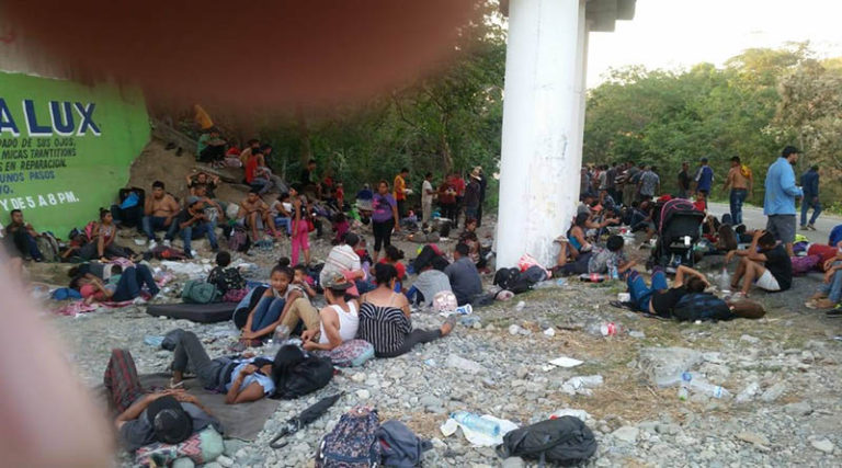 Migrantes hondureños