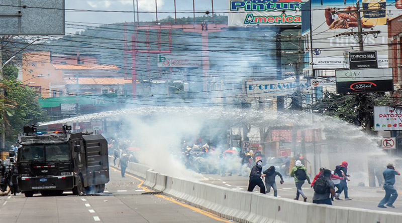 Honduras represión similar a la de 2017