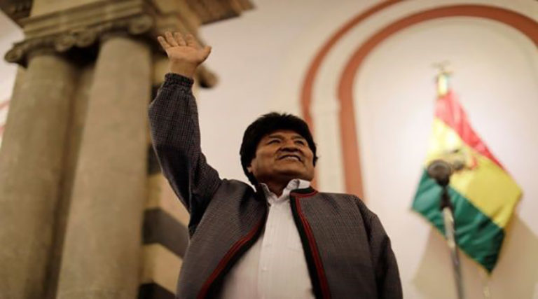 Evo Morales es reelecto
