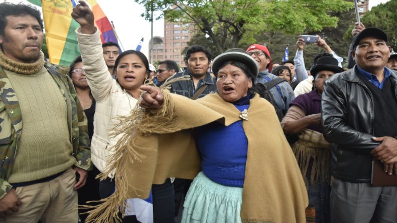 fraude y golpe en Bolivia