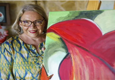 Sandra J. Carl pintora hondureña lanza su página web a los 71 años