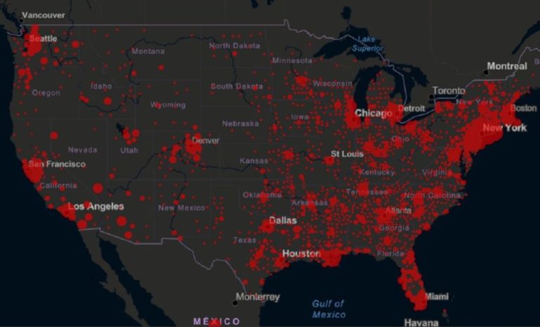 Estados Unidos supera a China en contagios
