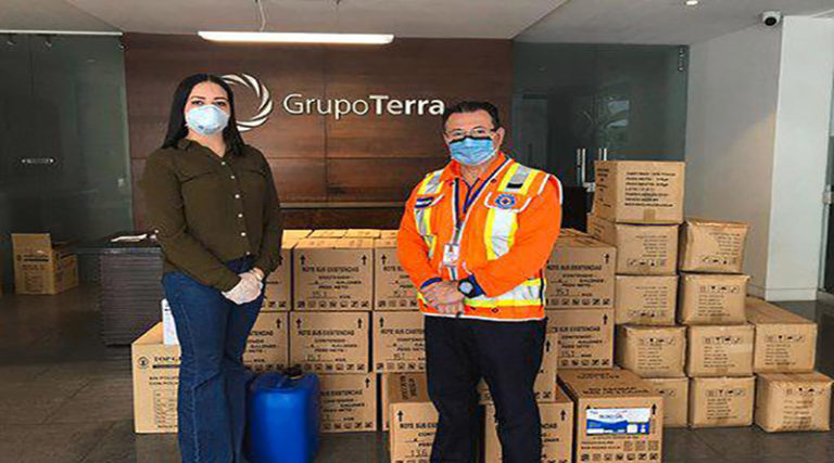 Grupo Terra entrega  insumos médicos