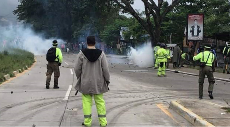 desalojo ordenado por Armando Calidonio