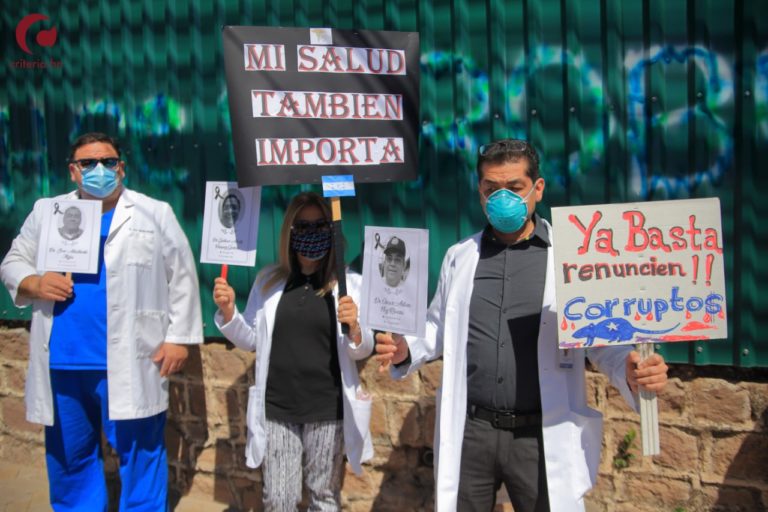 Protesta del personal médico