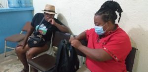 dos defensoras garífunas en Tocoa, Colón