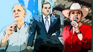 Xiomara Castro, Yani Rosenthal y Nasry Asfura