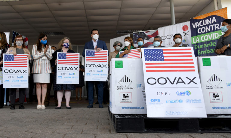 Estados Unidos dona cien mil vacunas más
