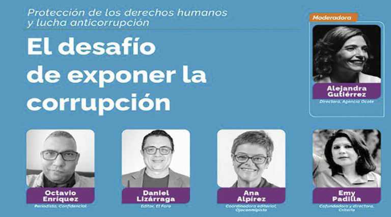 enfrascados en el desafío de exponer la corrupción